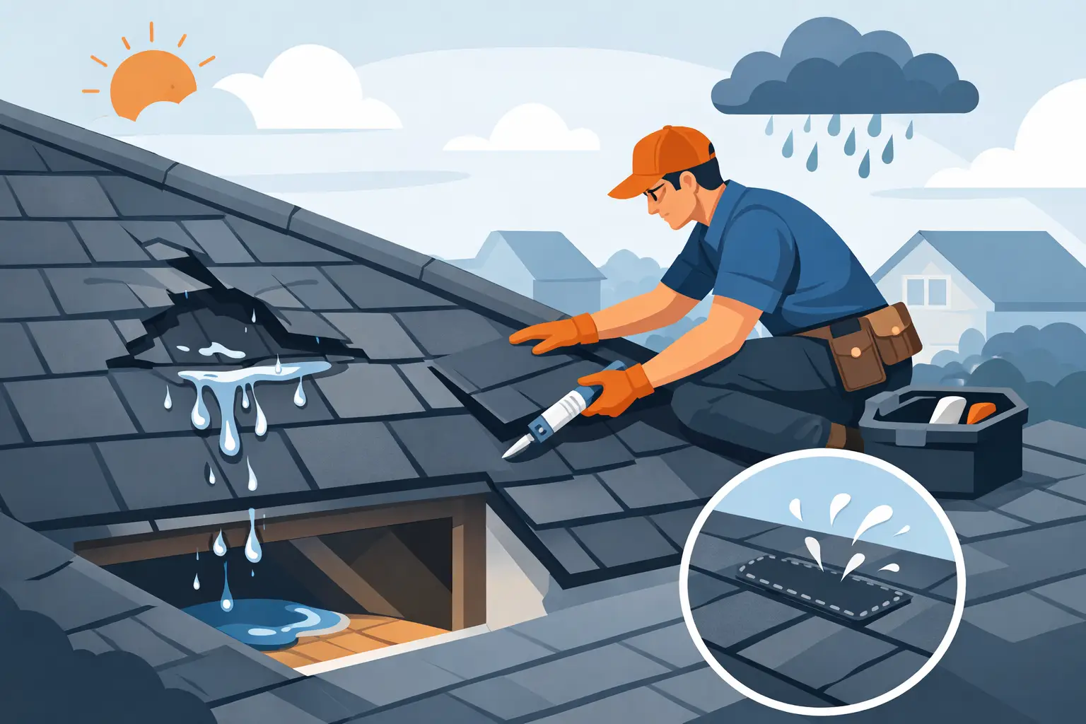 Roof Leak Repair Service for Fast, Lasting Fixes