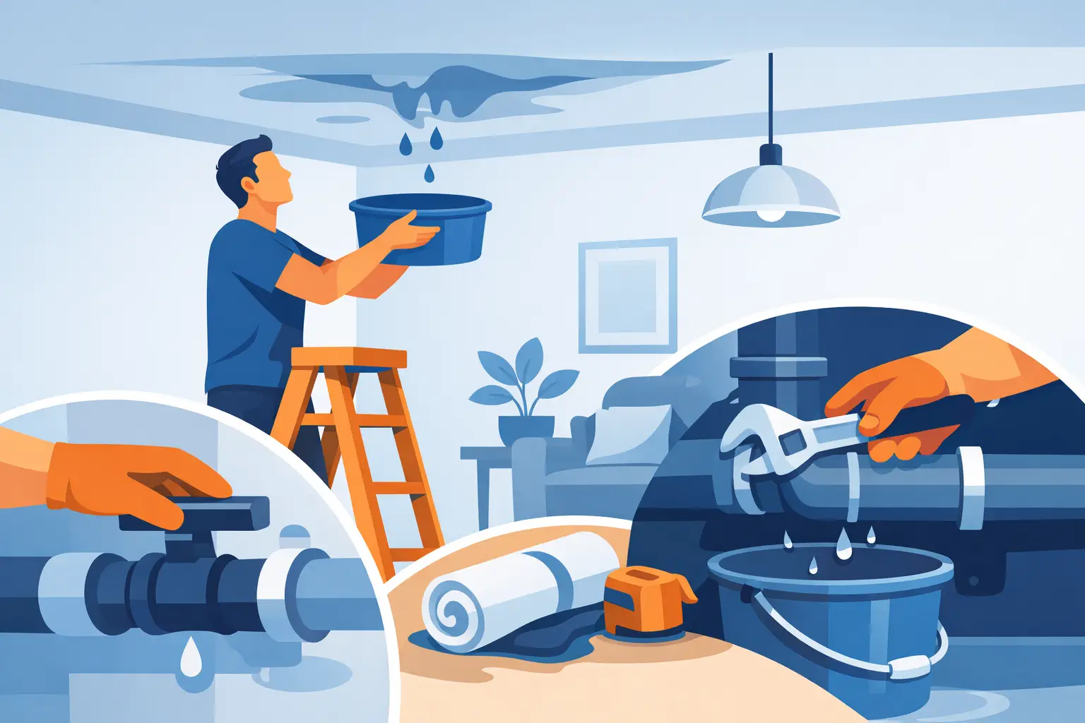 How to Stop a Ceiling Leak Safely and Fast